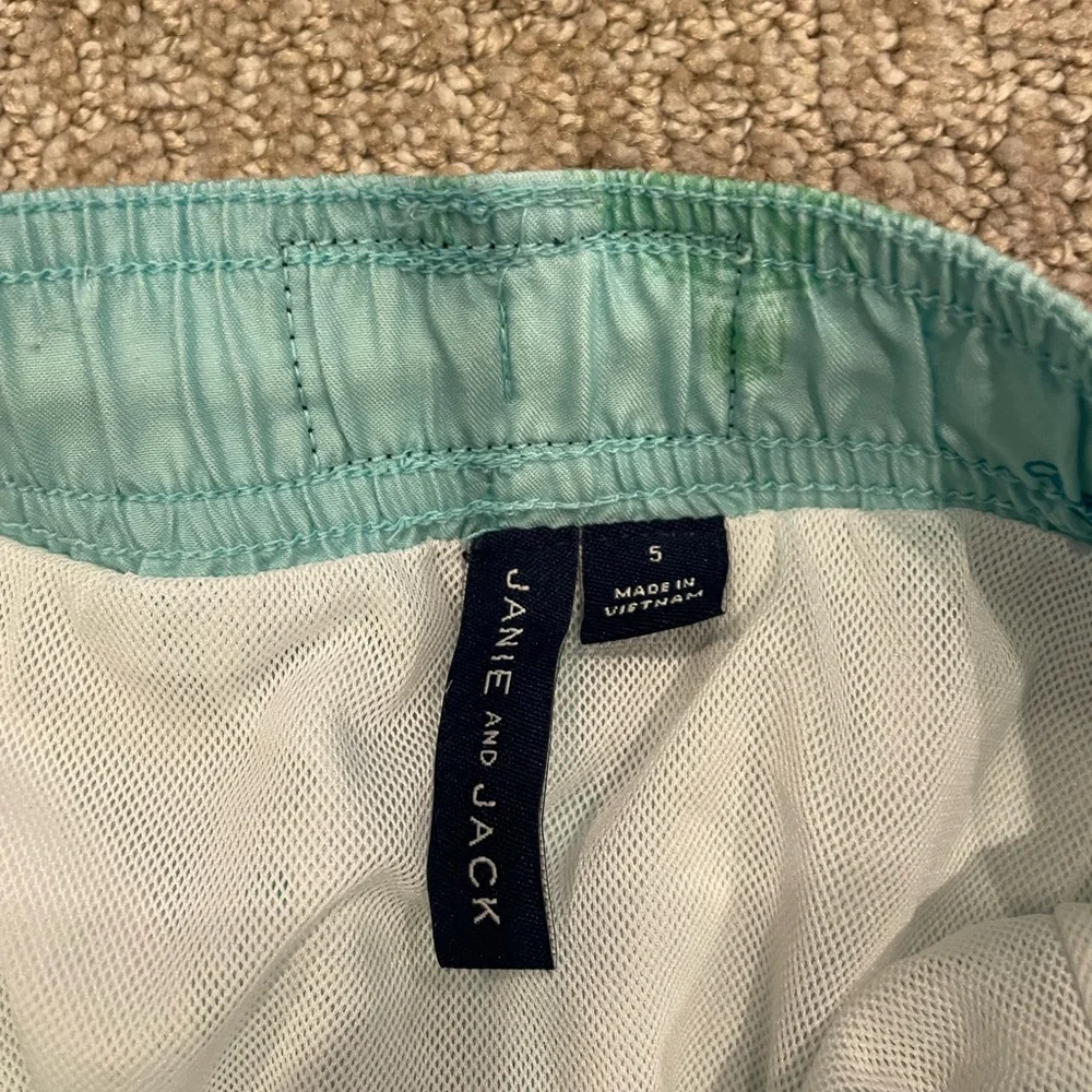 Janie and Jack sea turtle swim shorts and matching shirt